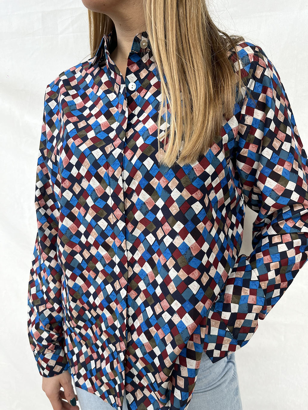 100% Silk Golden Shirt n.21