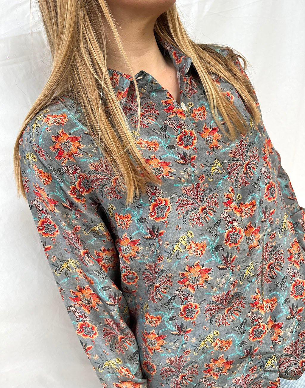 100% Silk Golden Shirt n.22 - Bohemia Couture