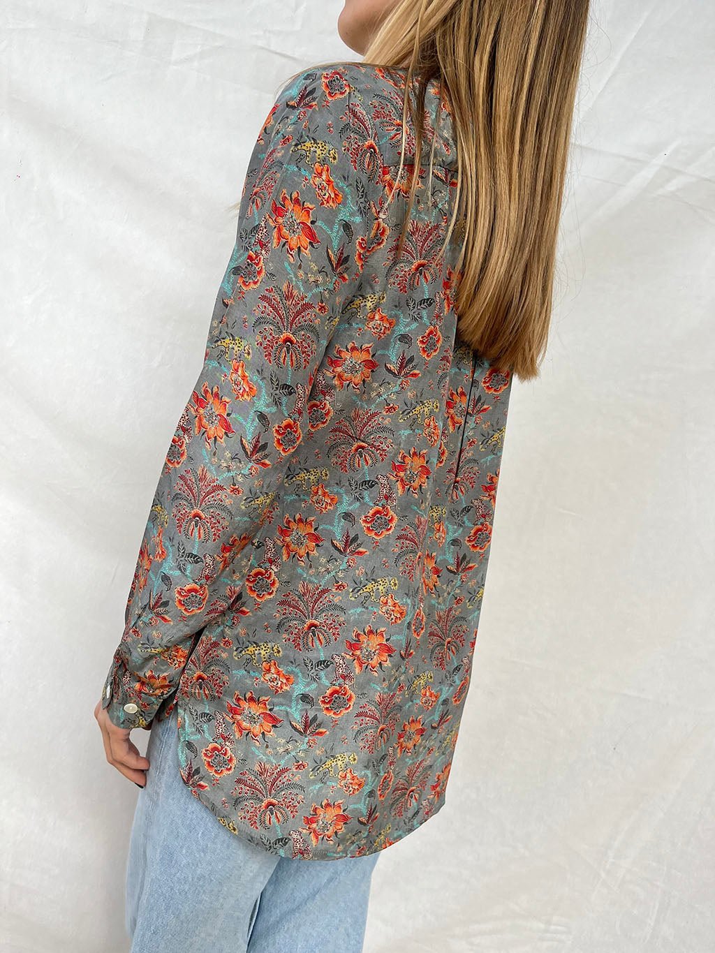 100% Silk Golden Shirt n.22 - Bohemia Couture