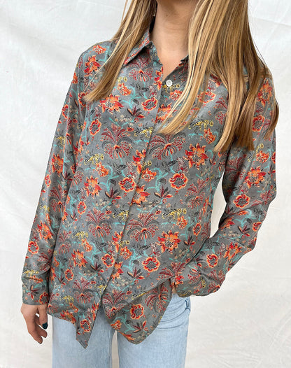 100% Silk Golden Shirt n.22