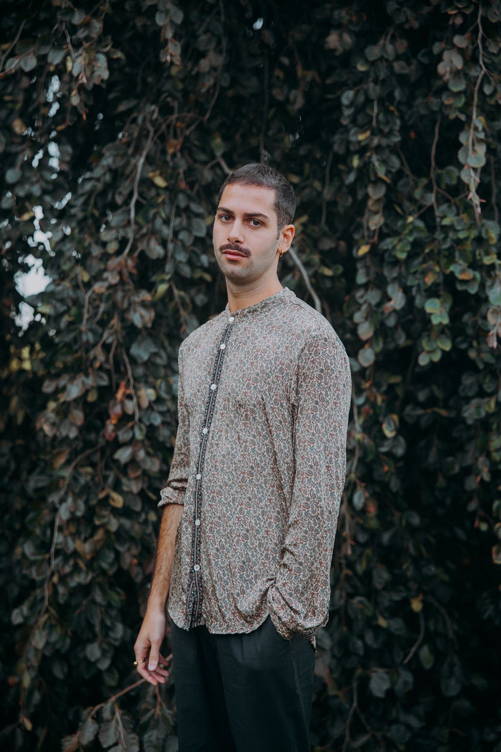 Korean Silk Man Shirt n.1 - Bohemia Couture