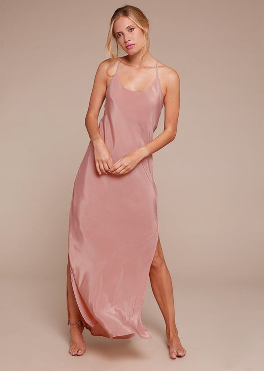 Kushi Slip Dress - Blush - Bohemia Couture