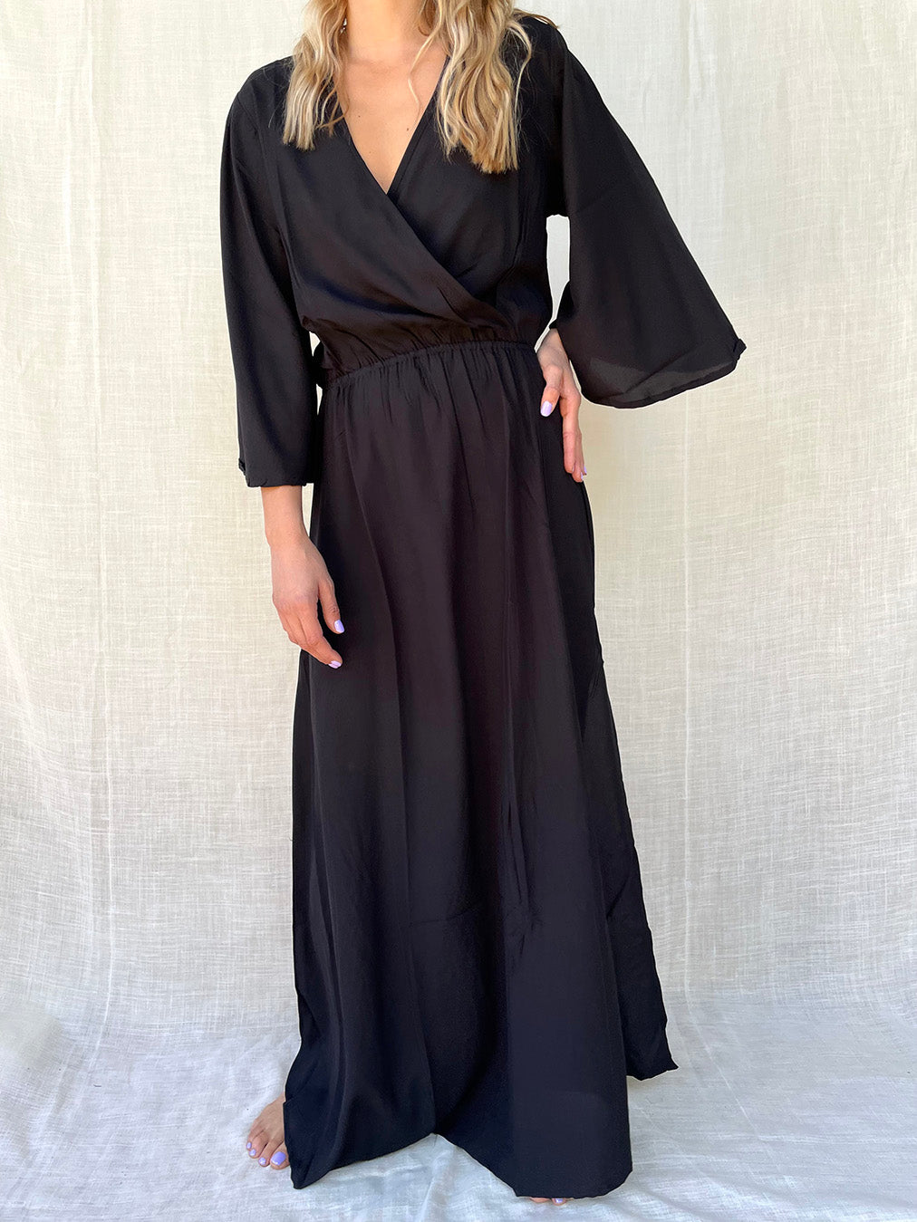 Cross Kimono Long Dress - Sample n.29