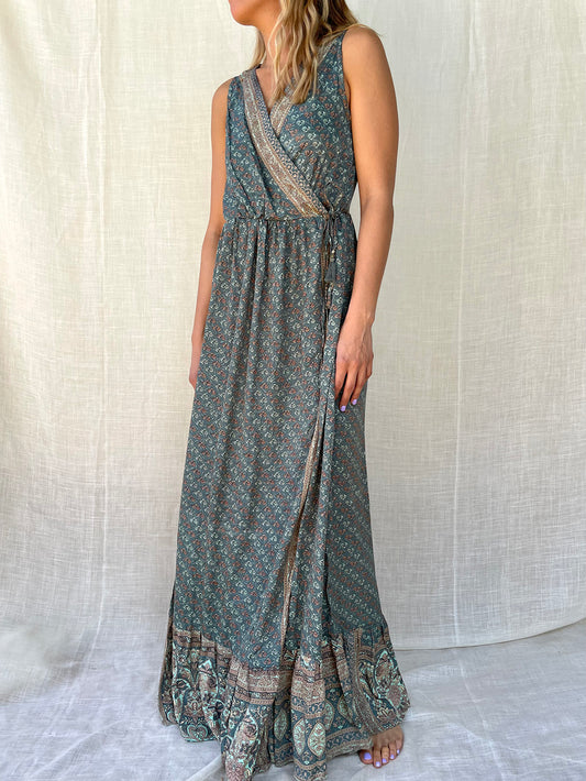 Silk Harper Wrap Long Dress n.2