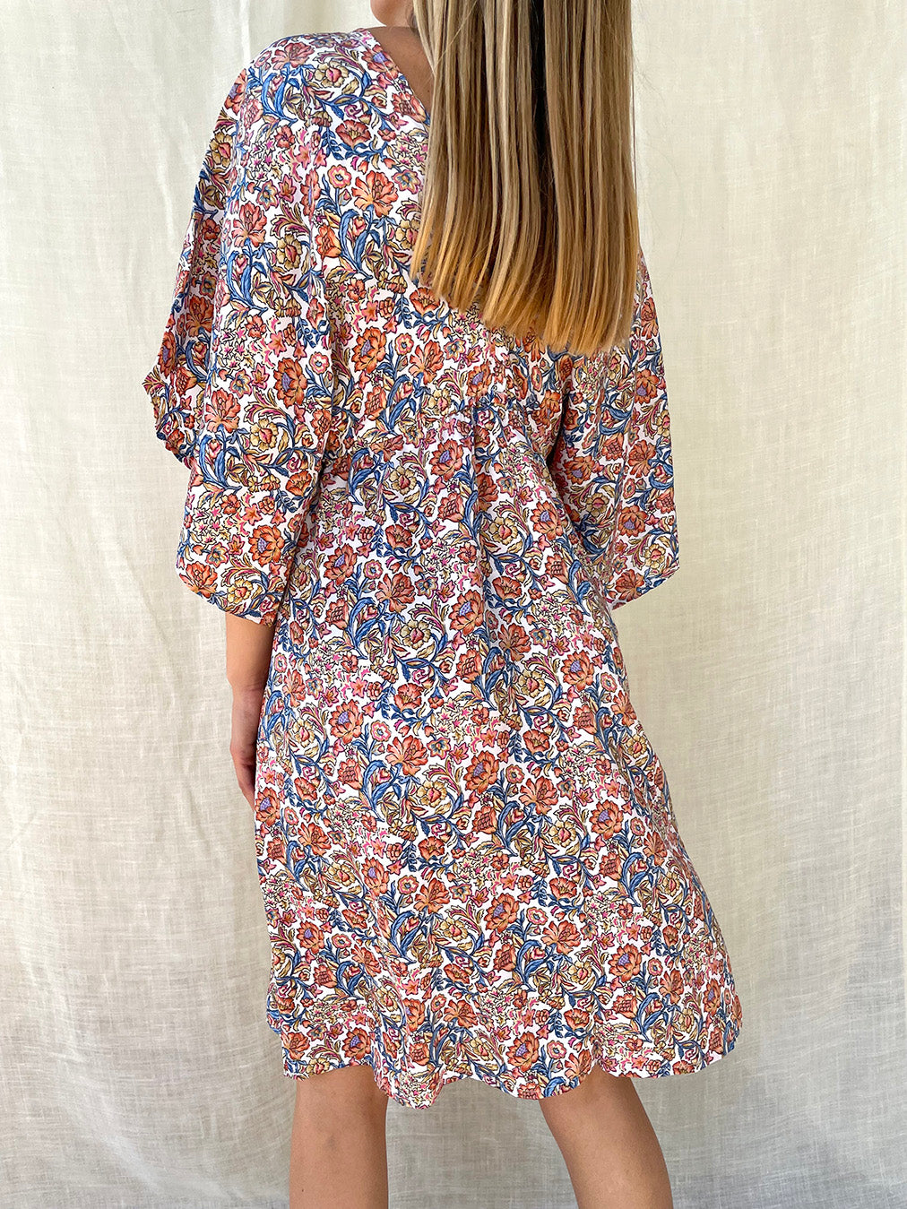 Silk Kimono Midi Dress - Sample n.57