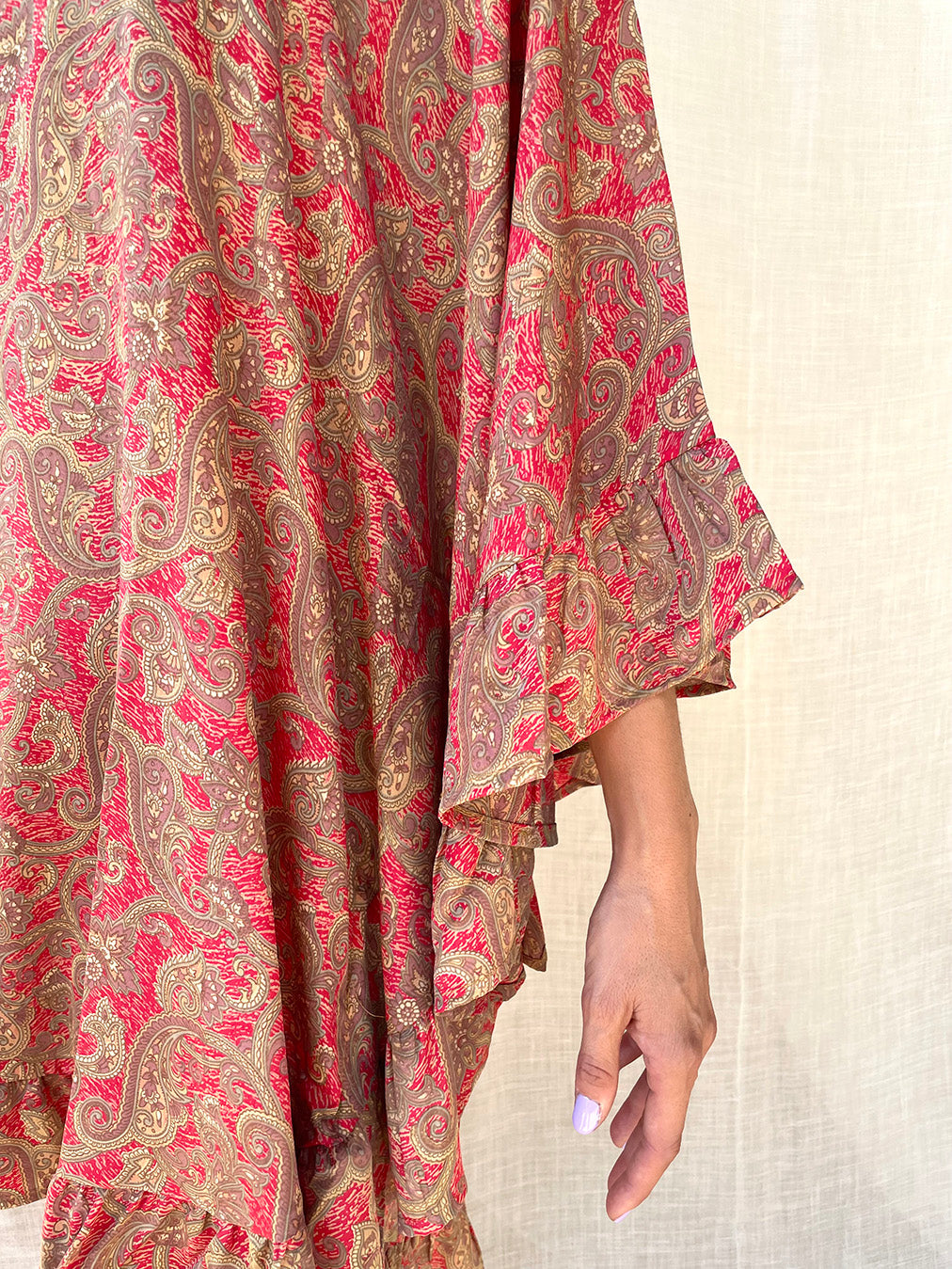 Silk Flower Short Dress - Sample n.64