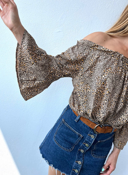 Silk Gypsy Top n.6 - Leopard