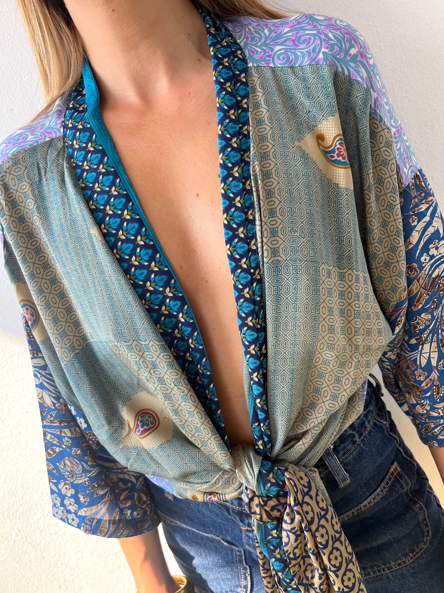 Silk Short Cardigan n.182