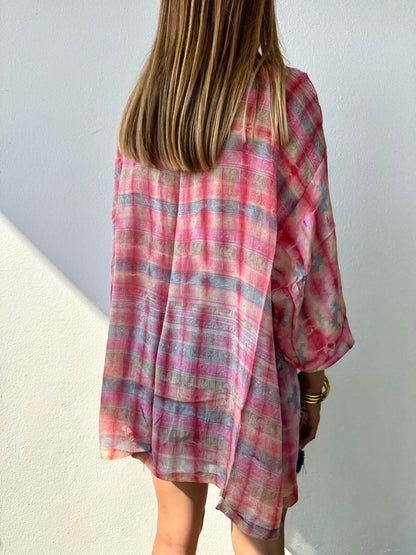 Silk Tie Dye Cardigan n.14