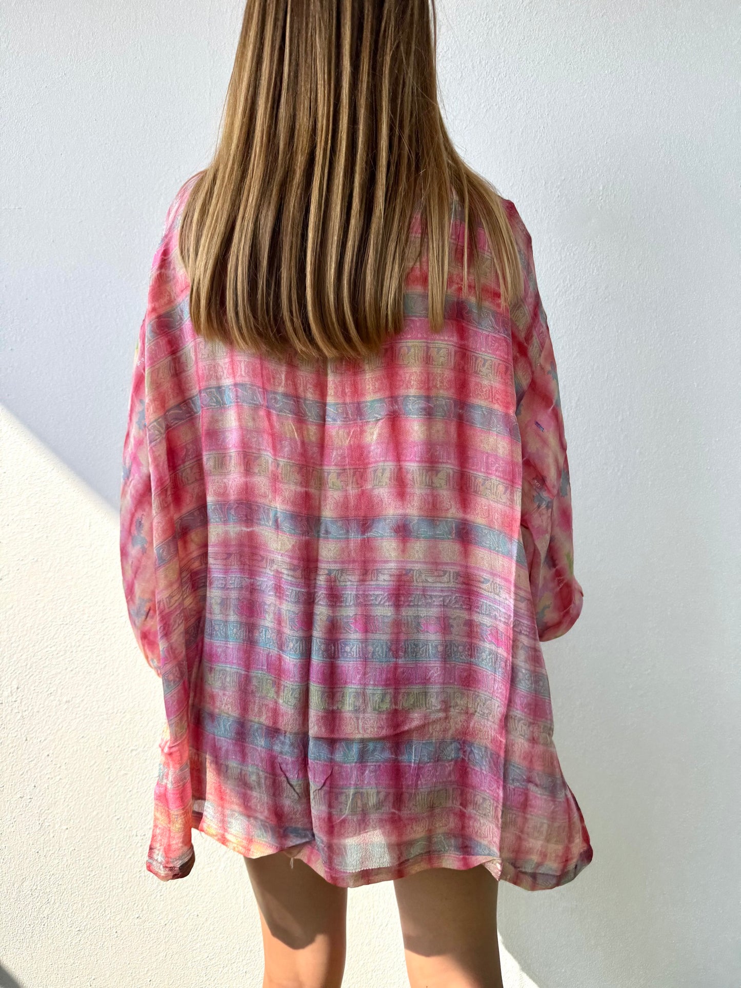 Silk Tie Dye Cardigan n.14