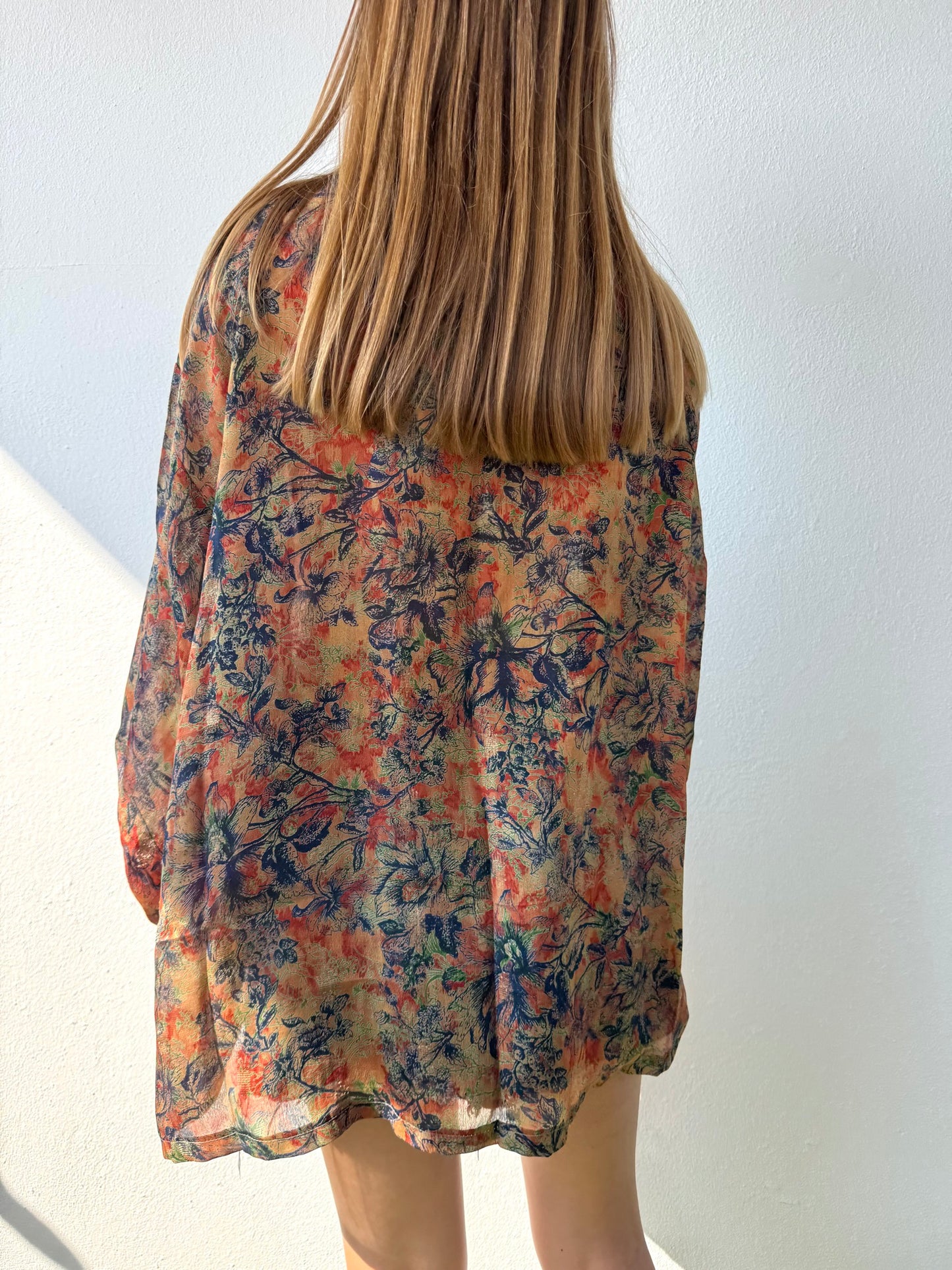 Silk Tie Dye Cardigan n.15