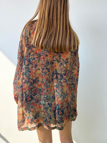Silk Tie Dye Cardigan n.15