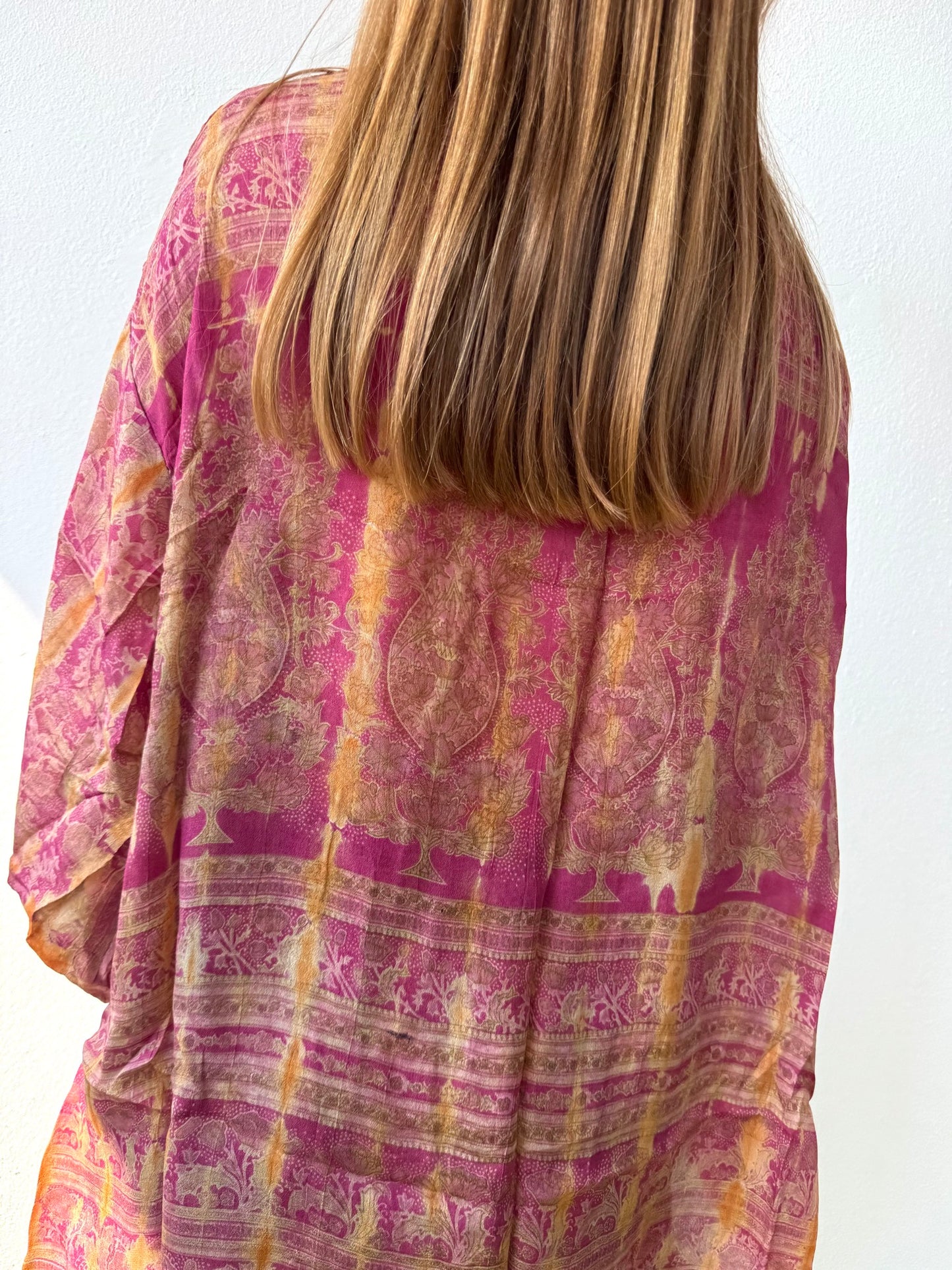 Silk Tie Dye Cardigan n.16