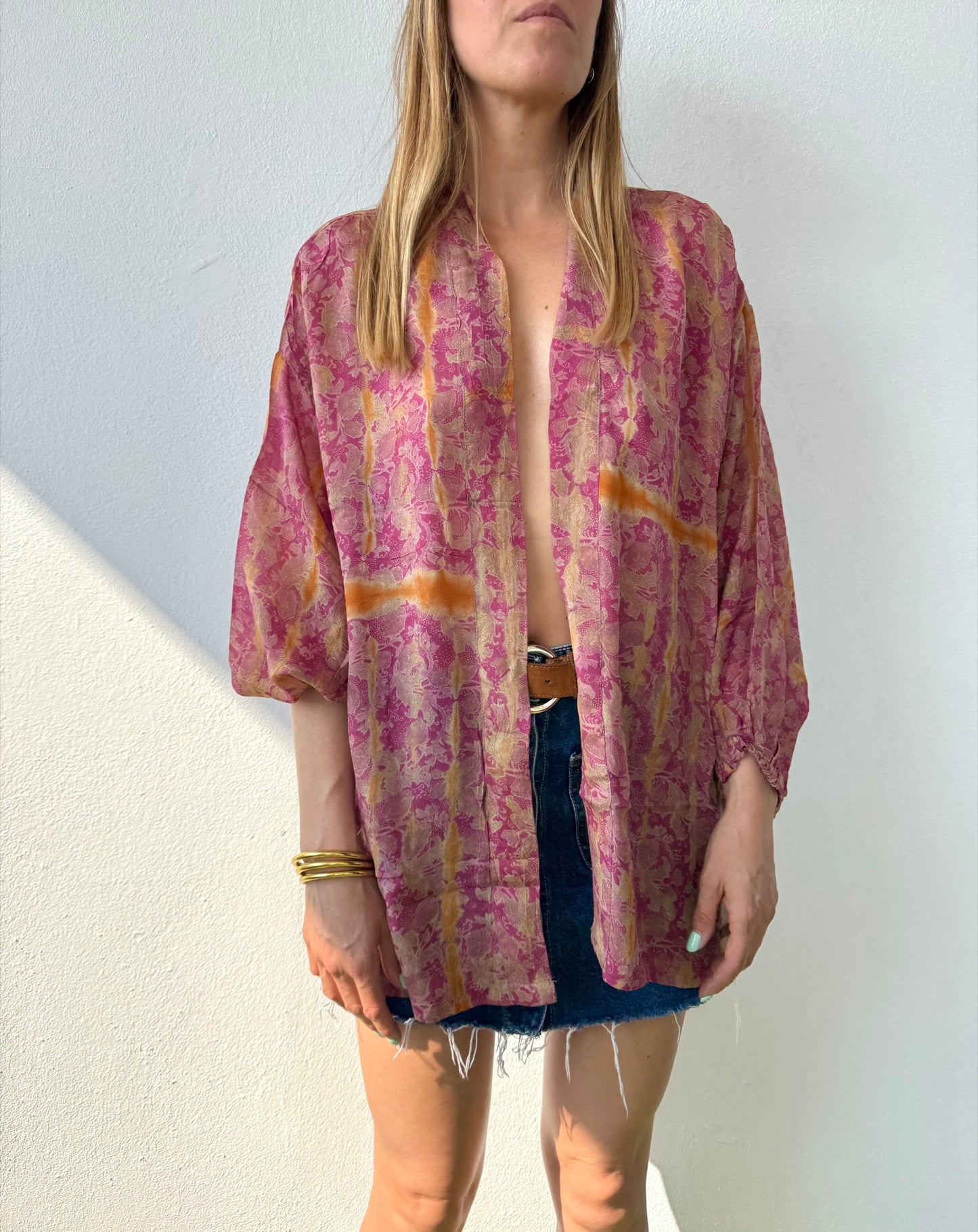 Silk Tie Dye Cardigan n.16