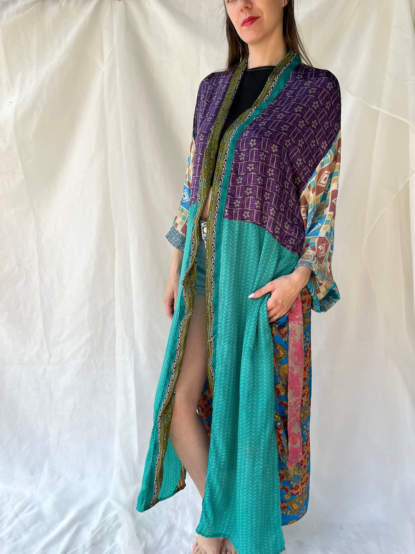 Silk Maxi Cardigan n.11