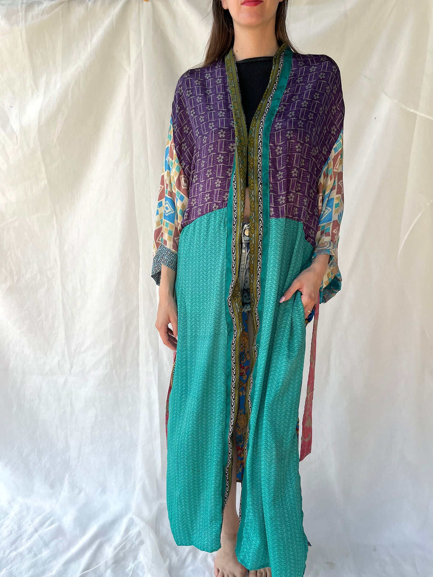 Silk Maxi Cardigan n.11