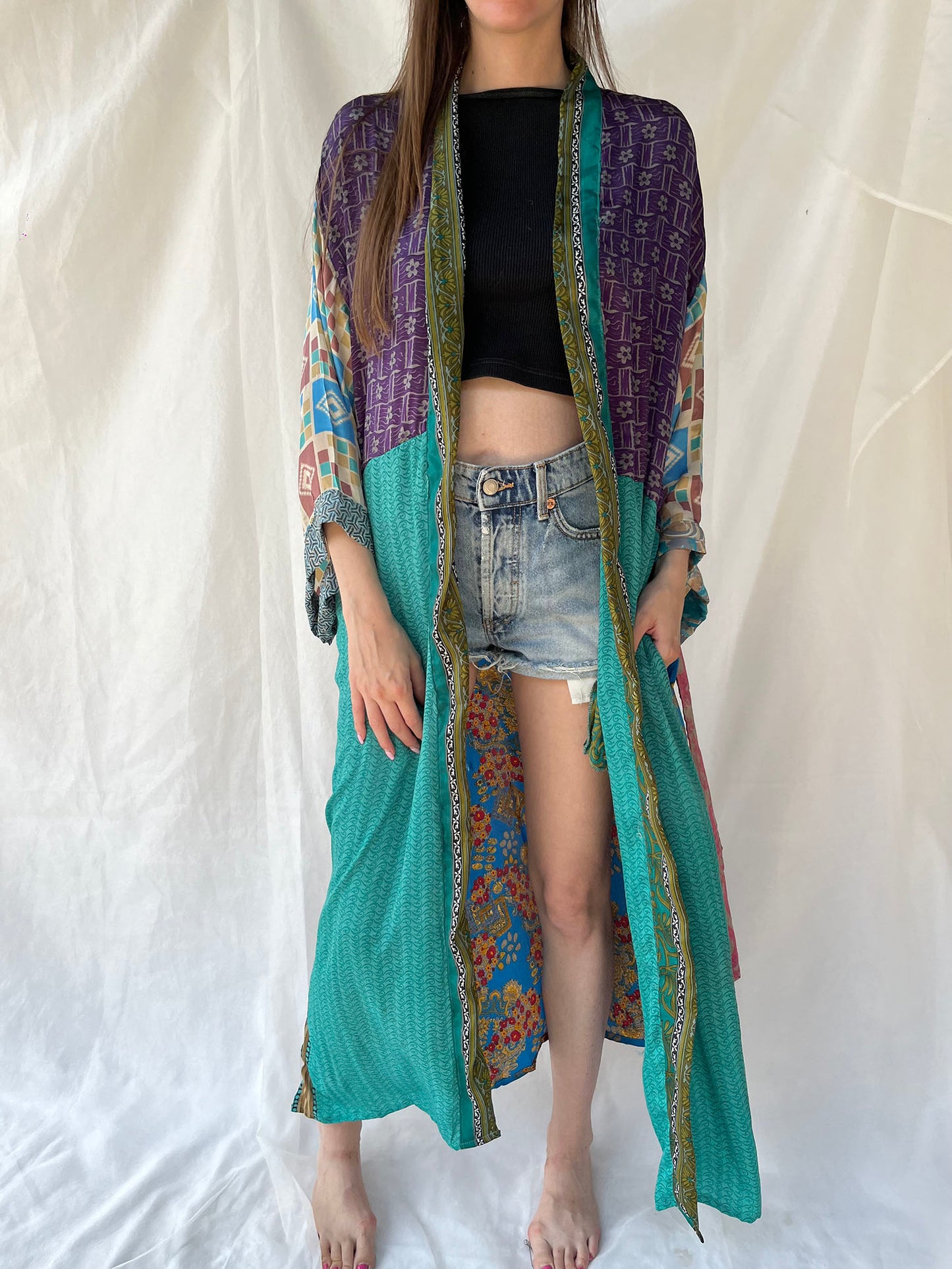 Silk Maxi Cardigan n.11