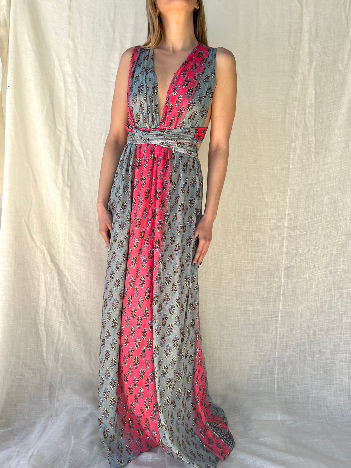 Silk Scarlett Long Dress n.8 - Bohemia Couture