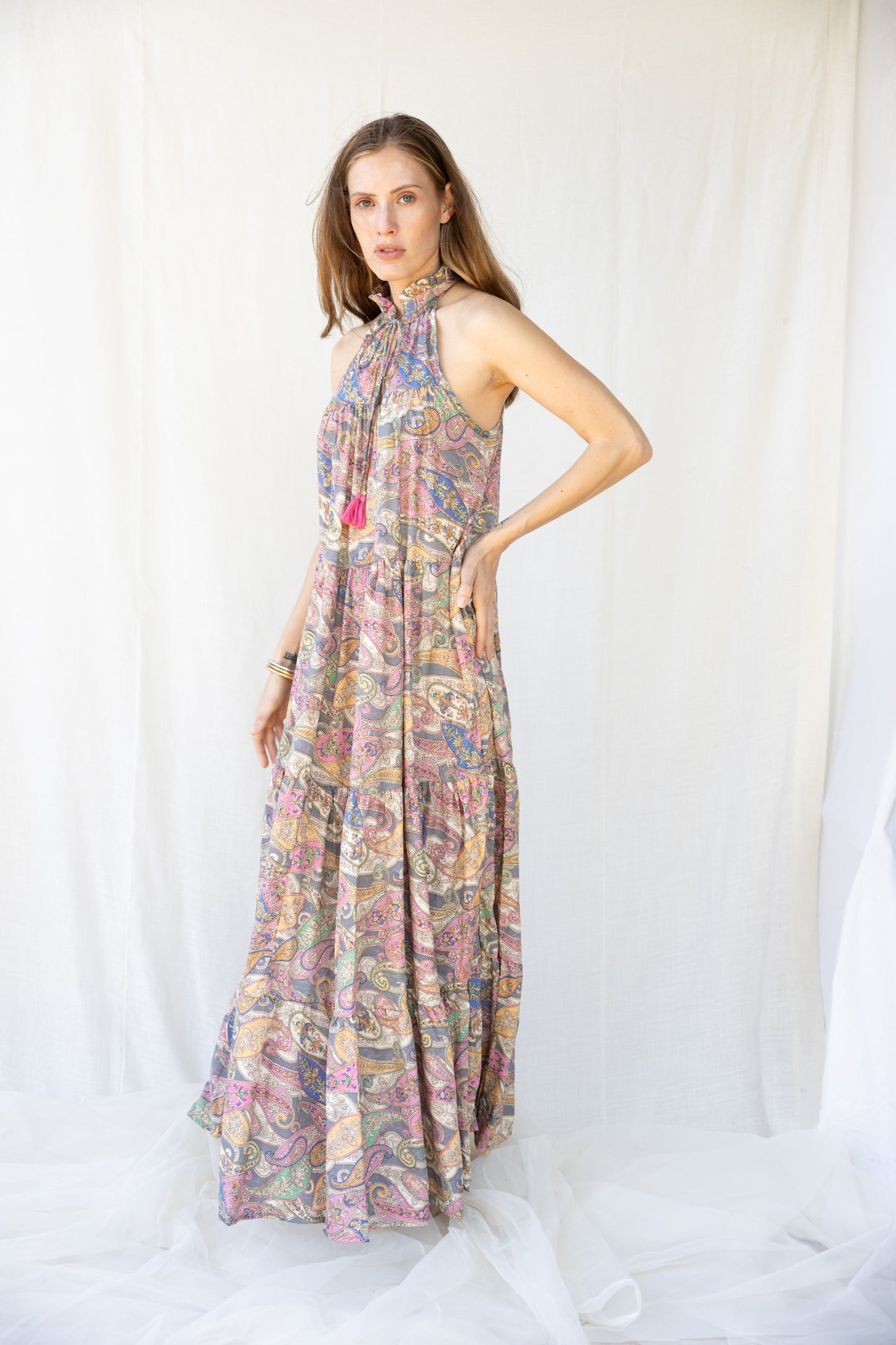 Silk Sunday Long Dress n.7