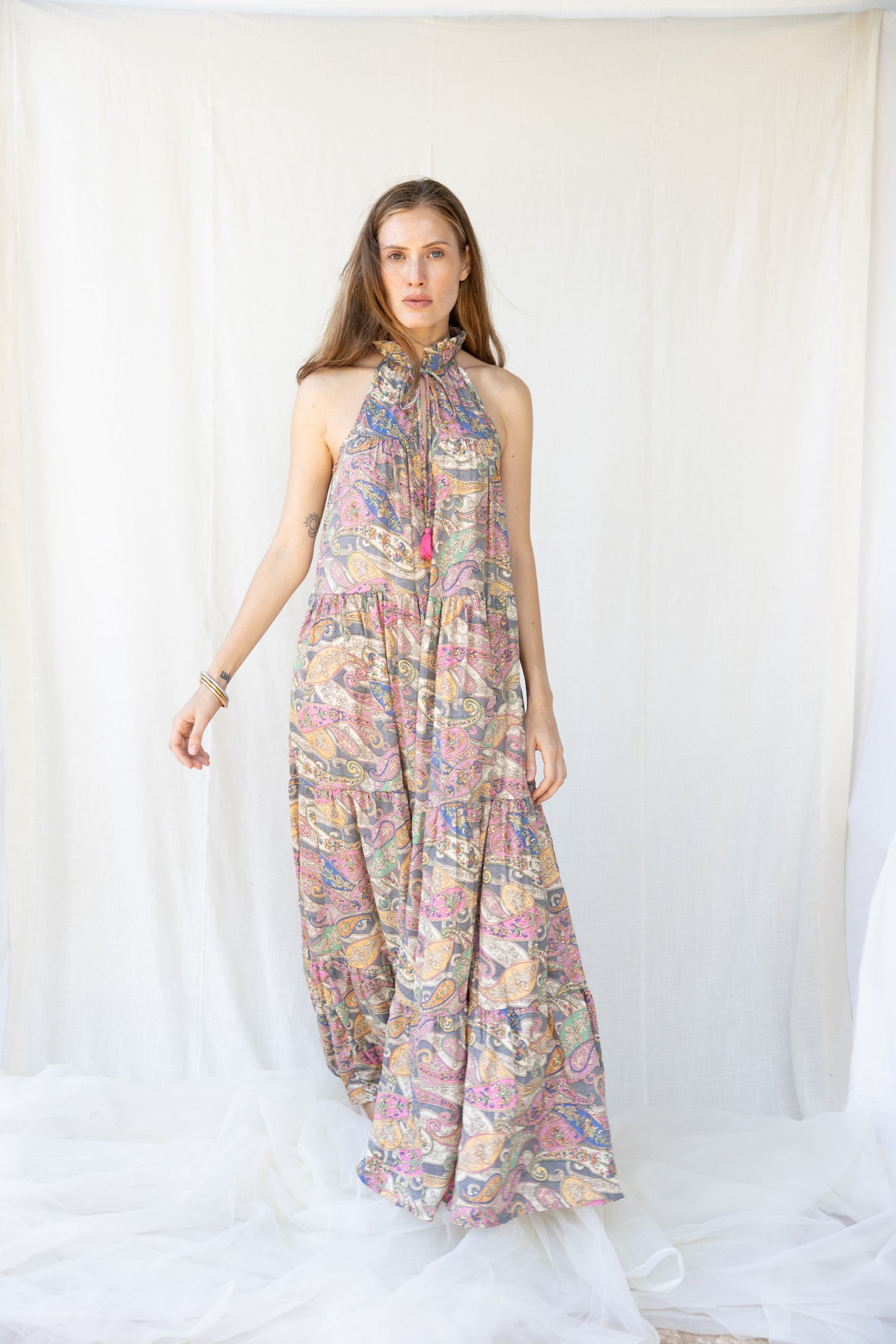 Silk Sunday Long Dress n.7
