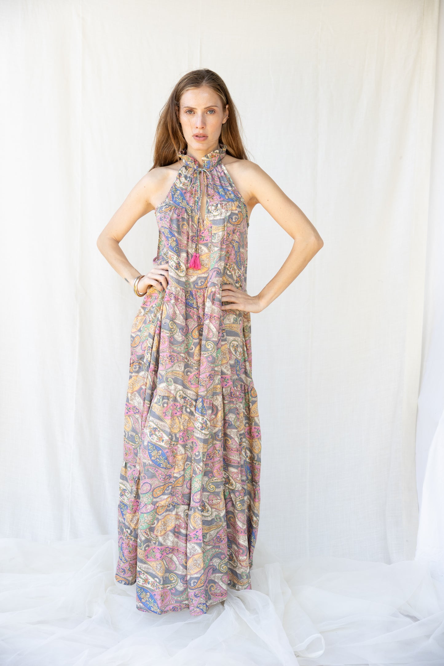 Silk Sunday Long Dress n.7