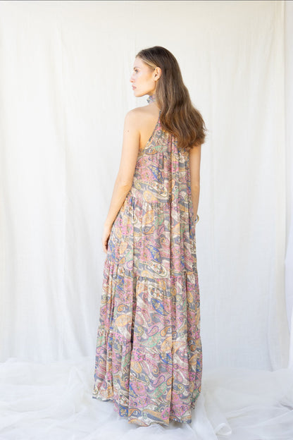 Silk Sunday Long Dress n.7