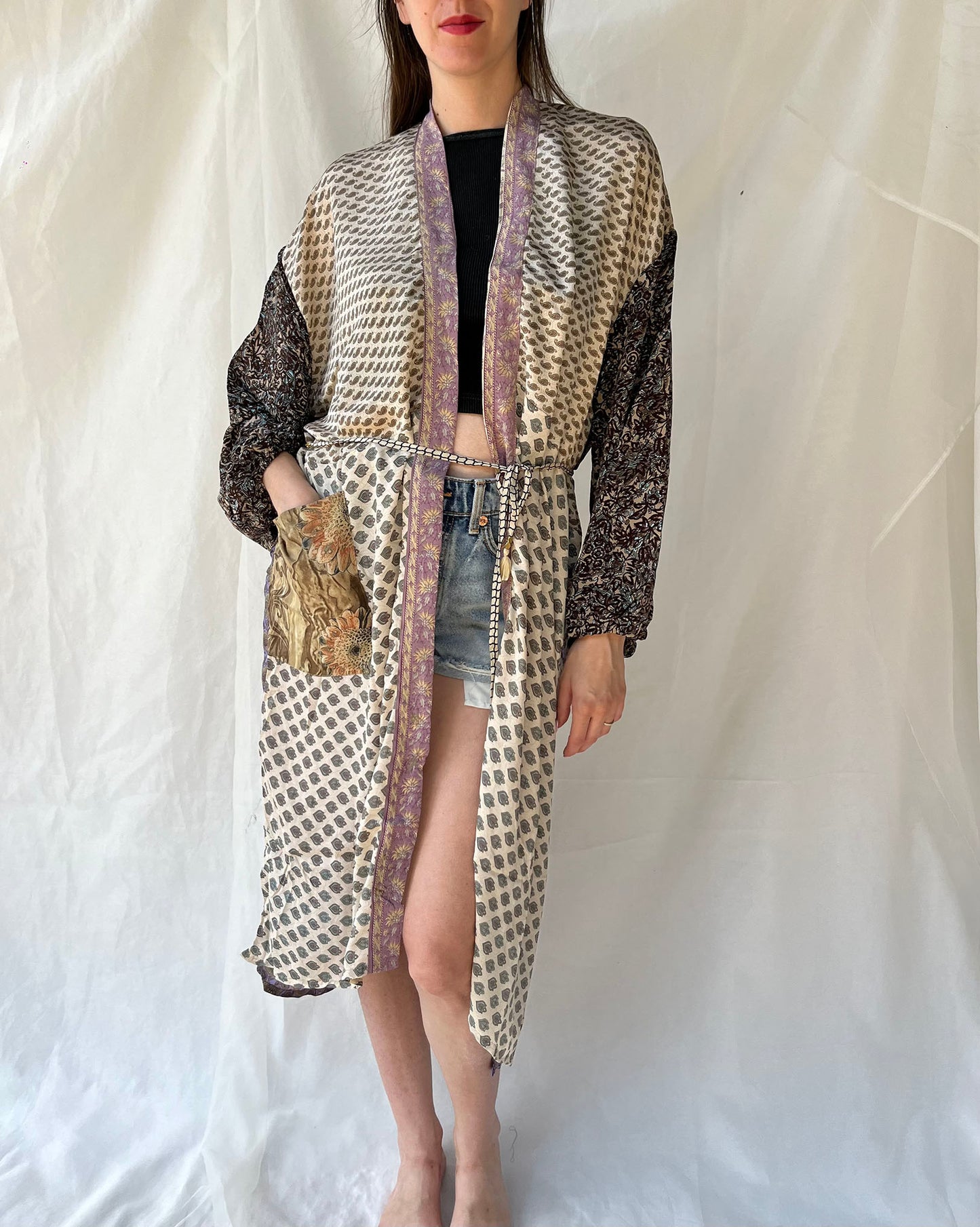 Silk Long Cardigan n.33