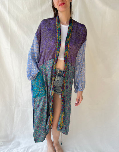 Silk Long Cardigan n.35