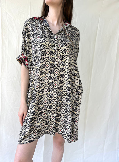 Silk Oversize Shirt Dress n.10