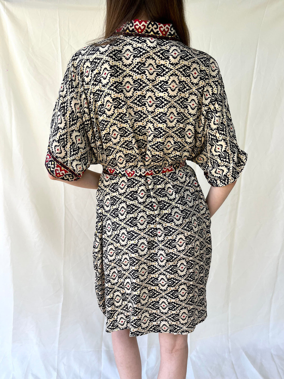 Silk Oversize Shirt Dress n.10 - Bohemia Couture
