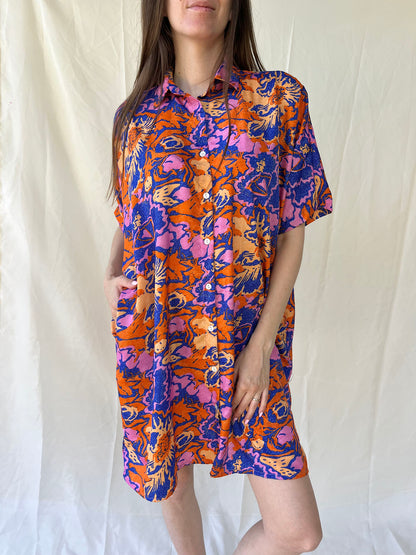 Silk Oversize Shirt Dress n.11