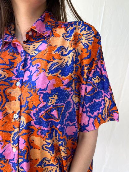 Silk Oversize Shirt Dress n.11