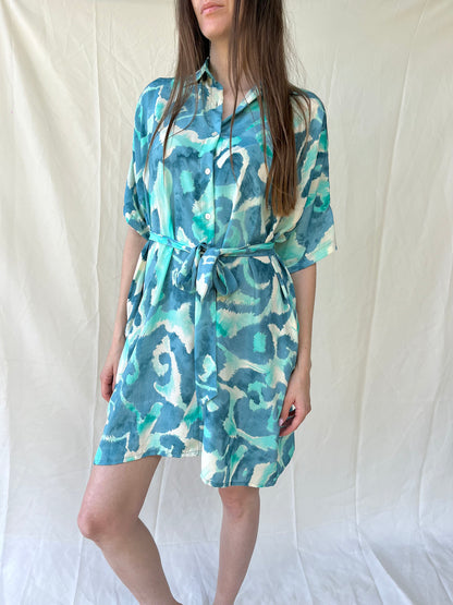 Silk Oversize Shirt Dress n.8