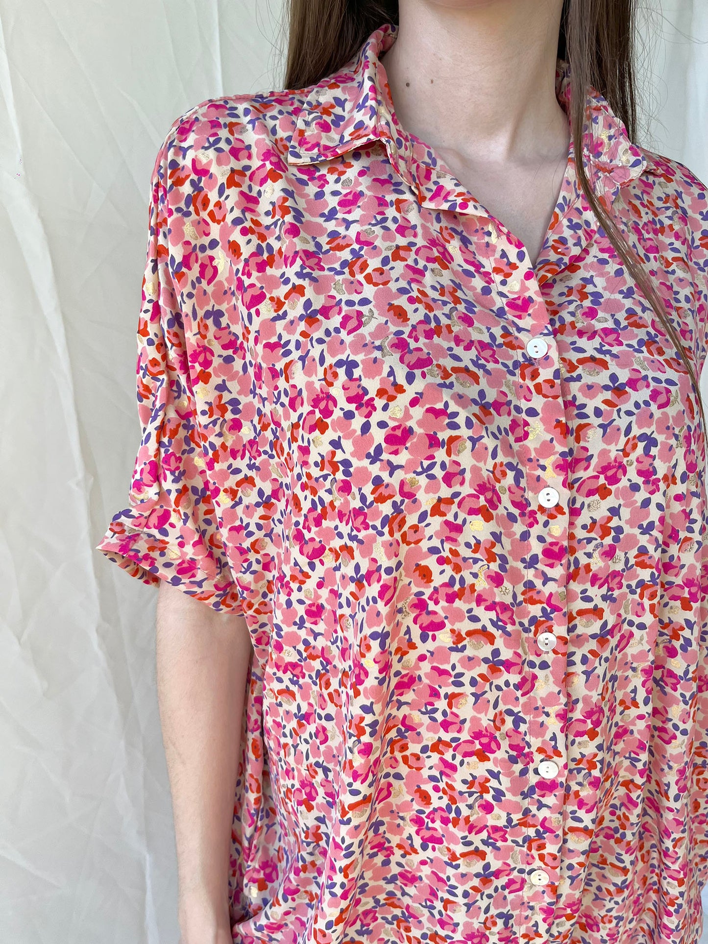 Silk Oversize Shirt Dress n.13