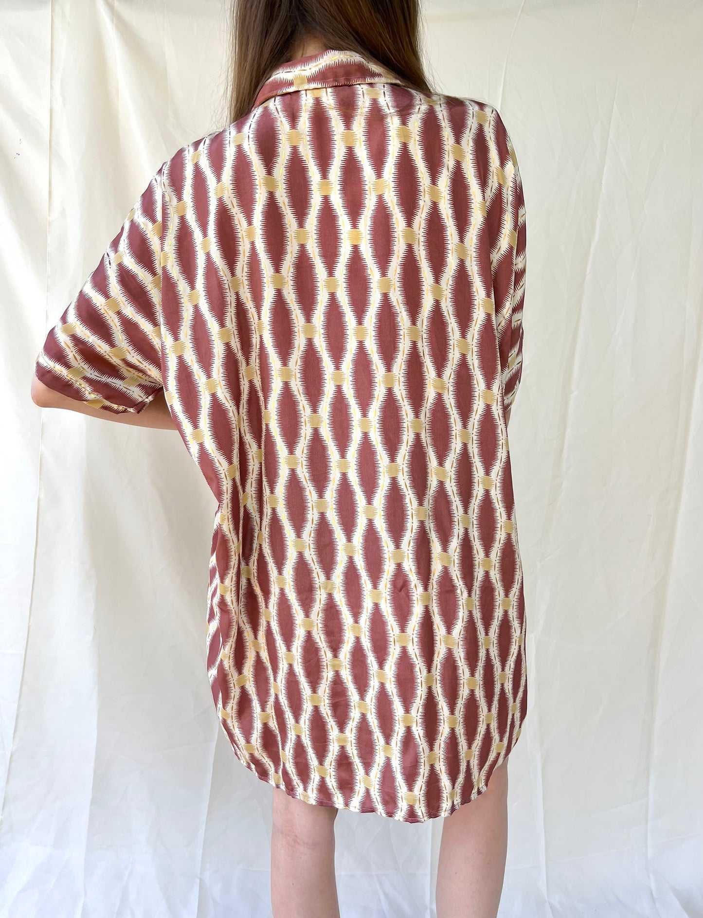 Silk Oversize Shirt Dress n.9