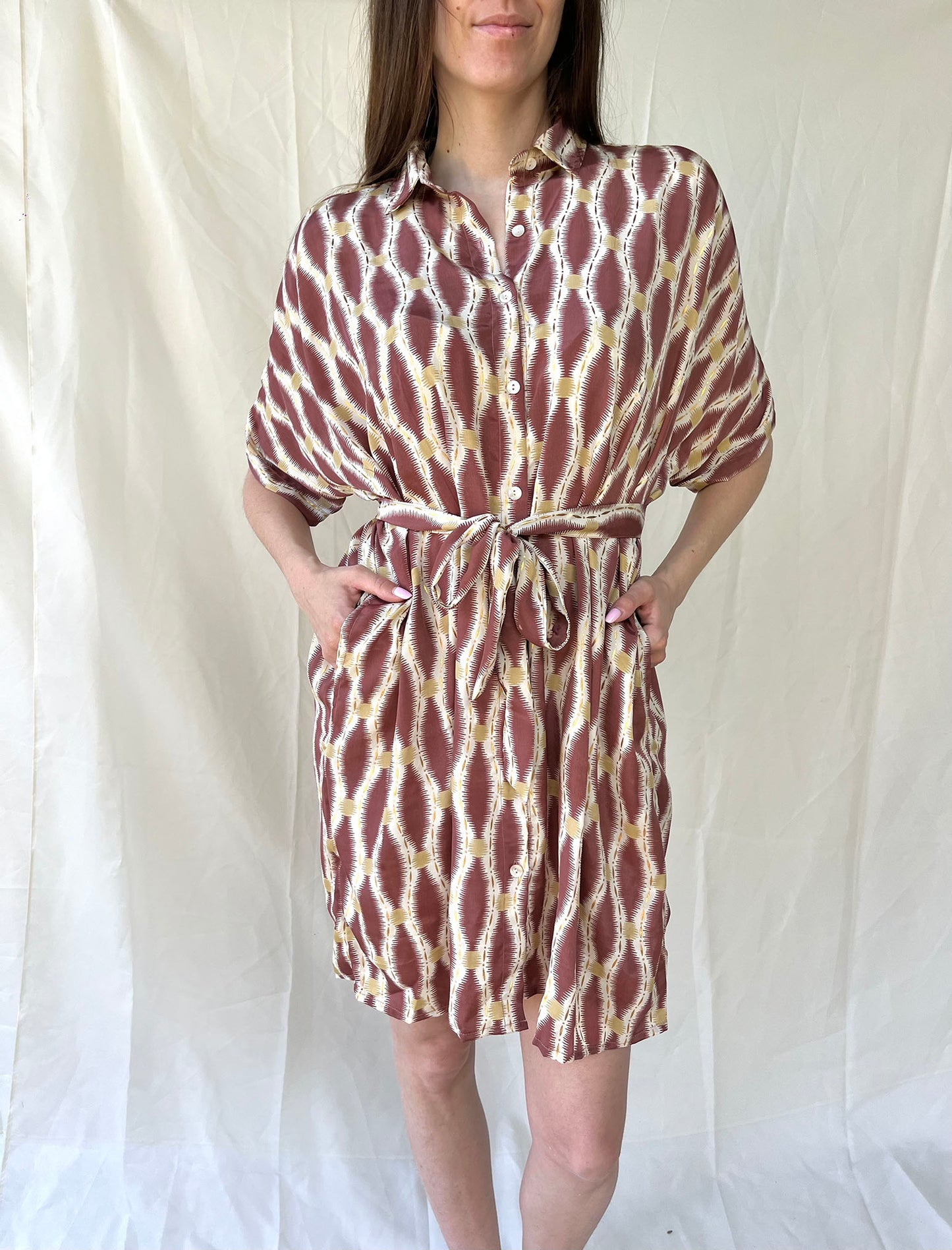 Silk Oversize Shirt Dress n.9