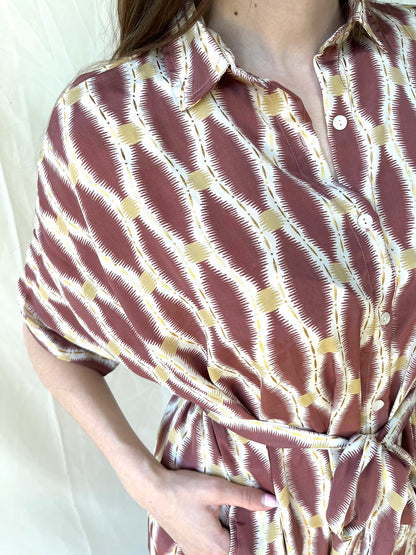 Silk Oversize Shirt Dress n.9