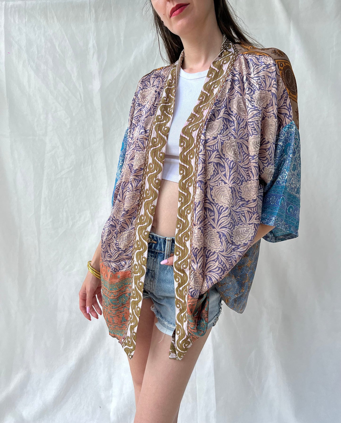 Silk Short Cardigan n.170