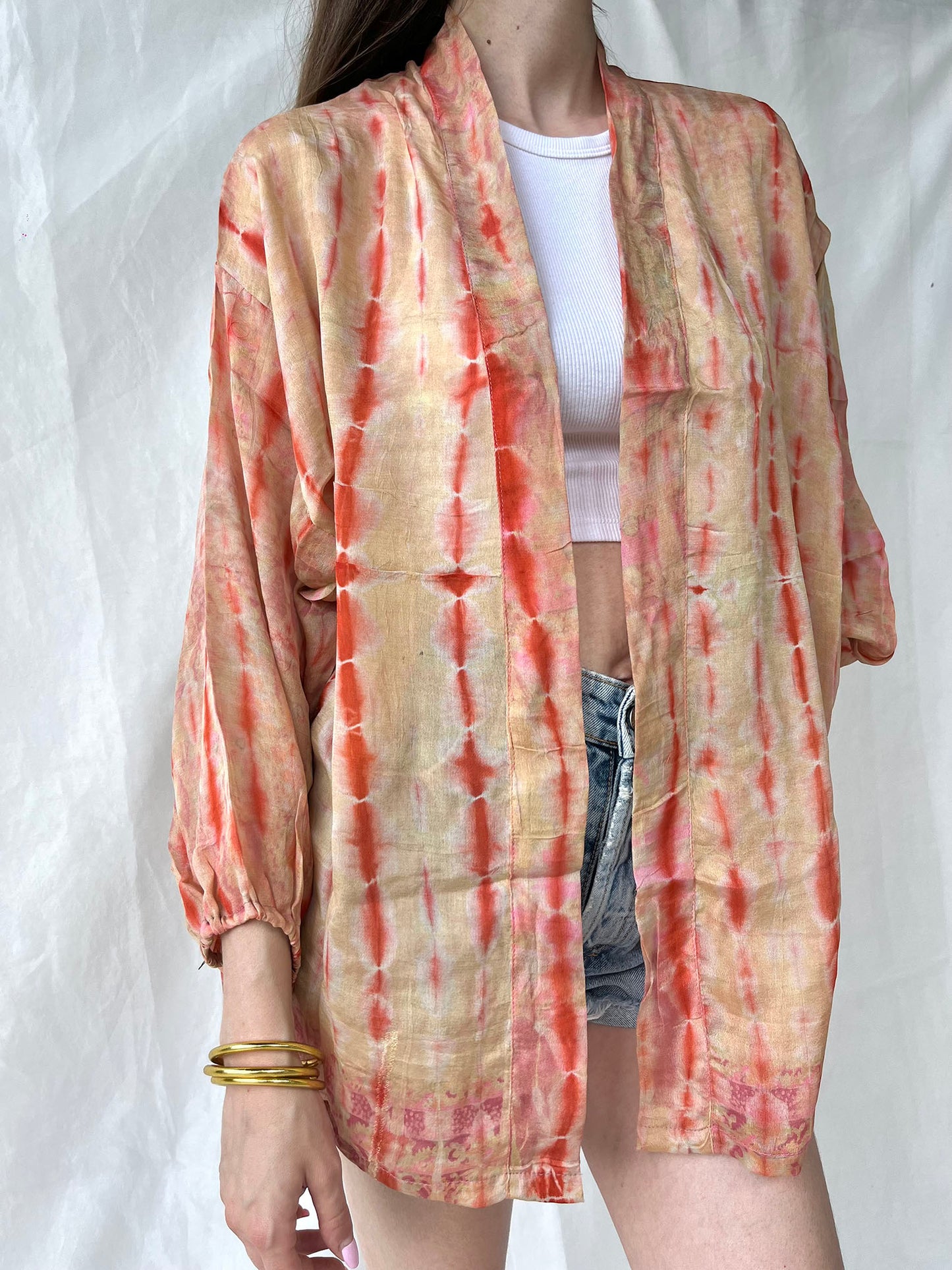 Silk Tie Dye Cardigan n.3