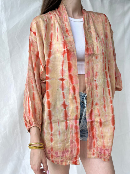 Silk Tie Dye Cardigan n.3