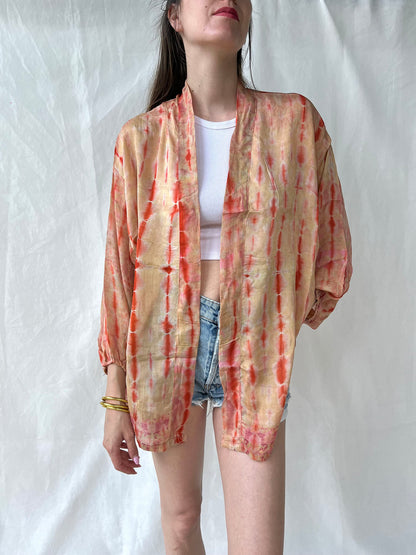 Silk Tie Dye Cardigan n.3