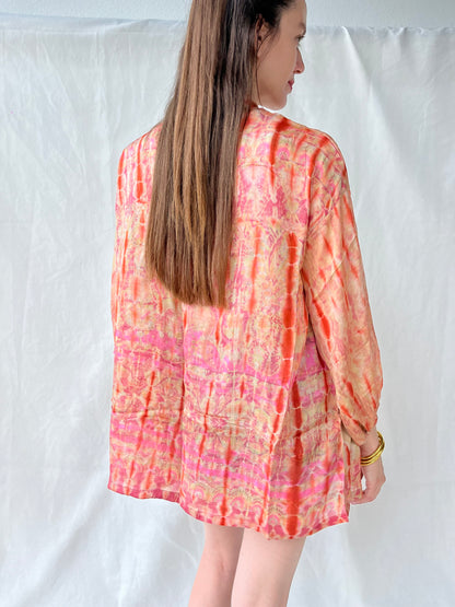 Silk Tie Dye Cardigan n.3