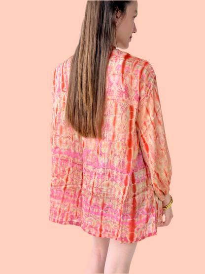 Silk Tie Dye Cardigan n.3