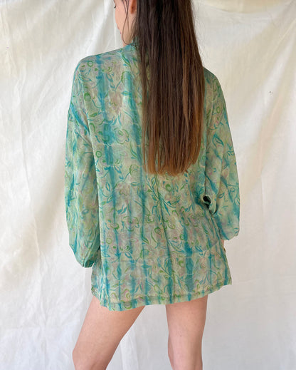 Silk Tie Dye Cardigan n.5