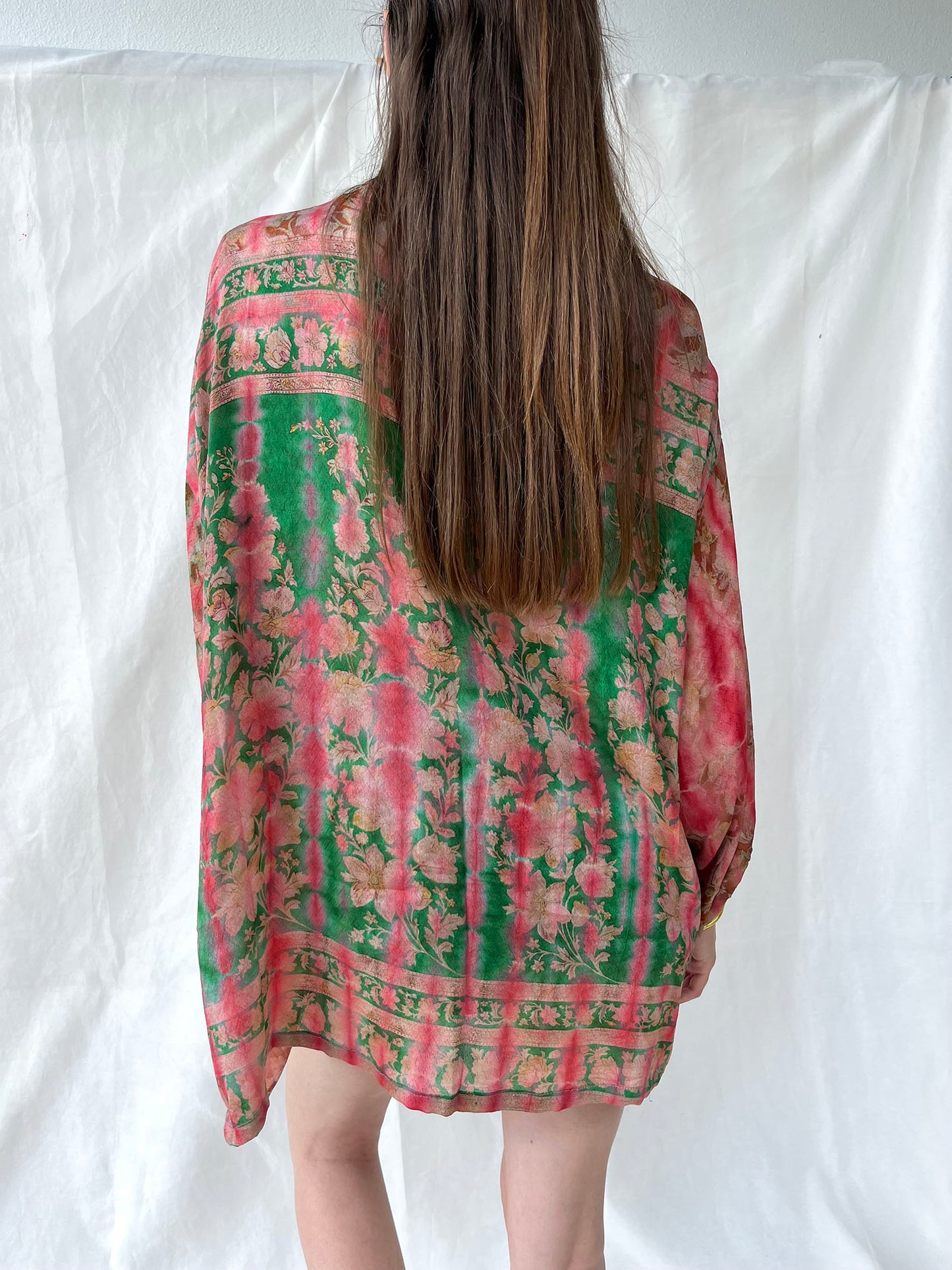 Silk Tie Dye Cardigan n.1