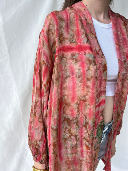 Silk Tie Dye Cardigan n.1