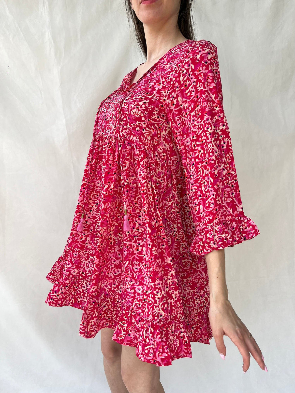 Silk Sunny Short Dress n.1 - Bohemia Couture