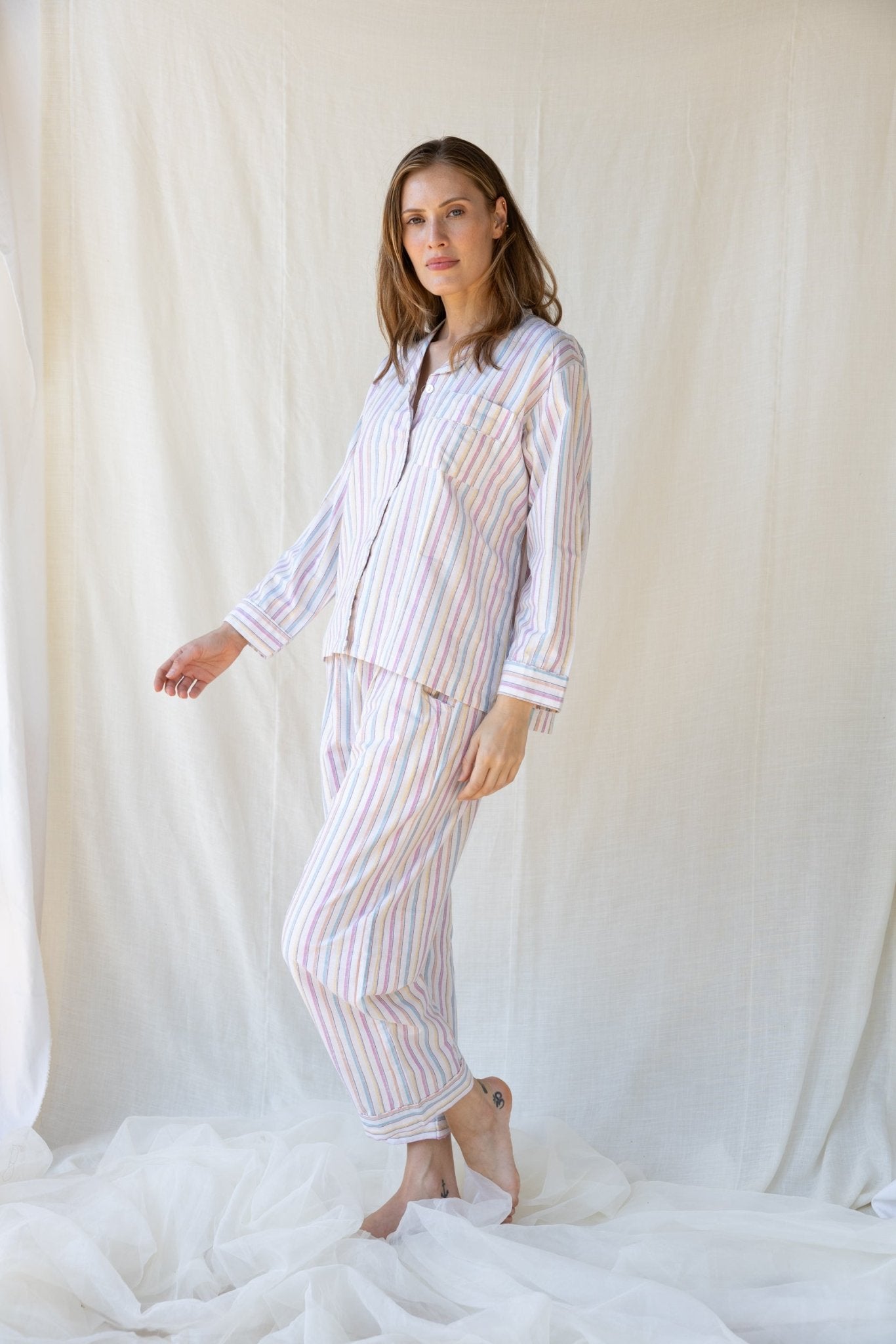 Chai Cotton Pijama Set n.16 Rainbow - Bohemia Couture