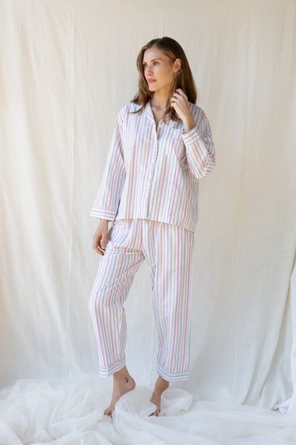 Chai Cotton Pijama Set n.16 Rainbow - Bohemia Couture