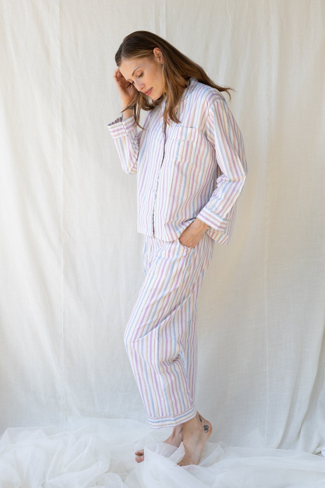 Chai Cotton Pijama Set n.16 Rainbow - Bohemia Couture